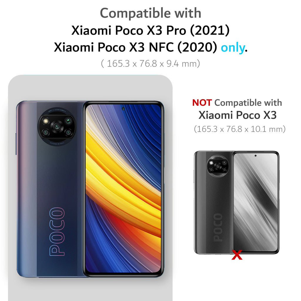 for Xiaomi Poco X3 NFC /X3 Pro Case with Screen Protector,Hybrid Heavy Duty  Shockproof Armor Dual Layer Protection Defender Back Case Cover for Poco