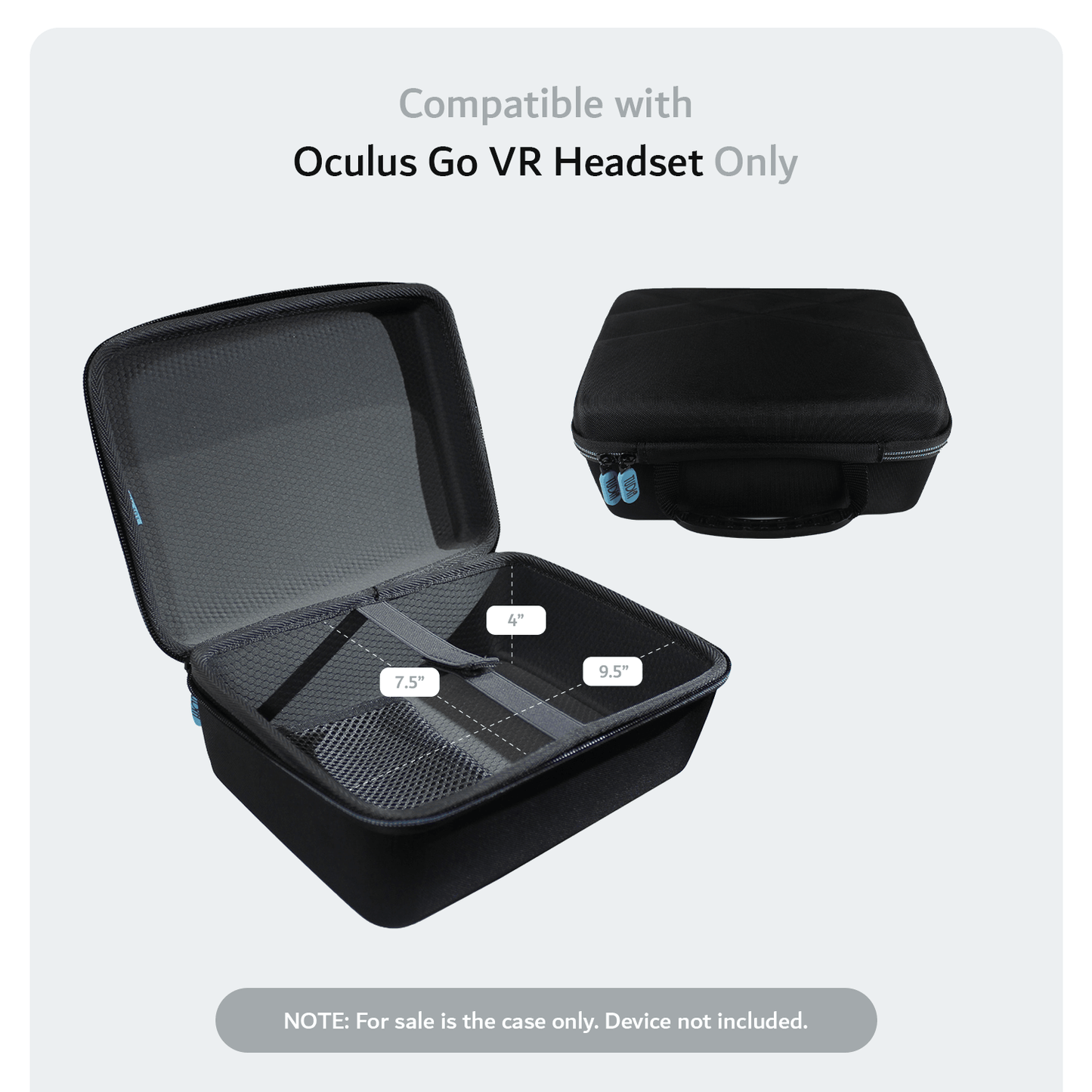 EVA Storage Carrying Case for Oculus Go VR Wireless Headset, Controller, and Charger - TUDIA Products