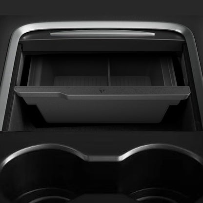 Center Console Organizer Tray Designed for Tesla Model 3 (2021-2023) / Model Y (2021-Current) Smooth Slide Silicone Interior Storage Accessories