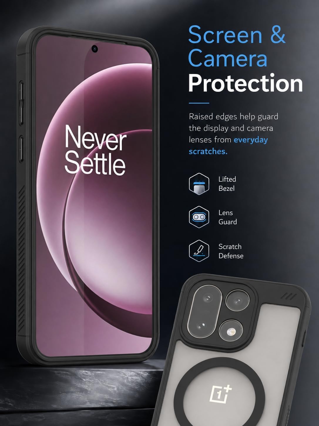 OnePlus 15 5G (2025) MagSafe Kickstad Case Lucion with Built-In Magnet
