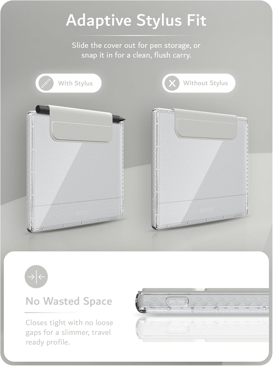 Boox Go 7 Case M-FLIP Detachable Smart Magnetic Cover with/Without Stylus