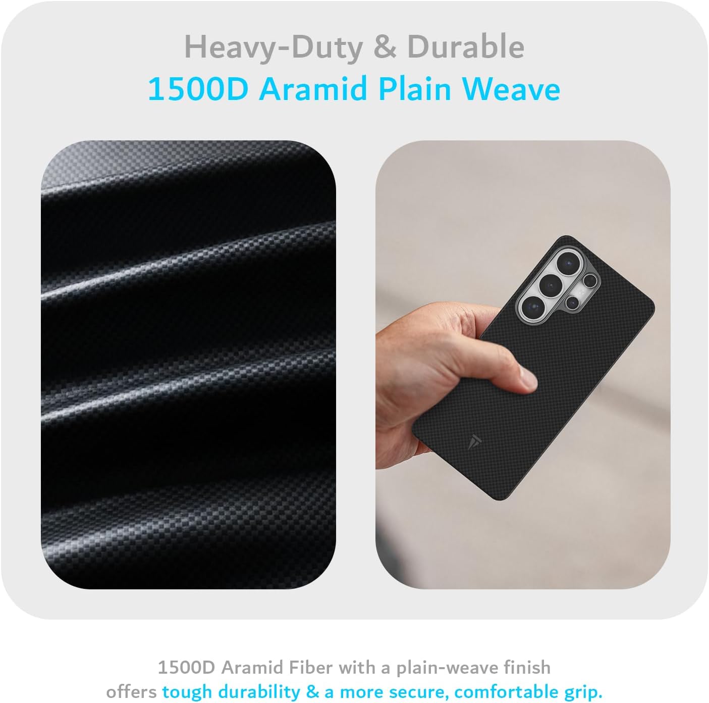 Aramid Fiber 1500D for Samsung Galaxy S26 Ultra 5G (2026) Case Heavy Duty Case
