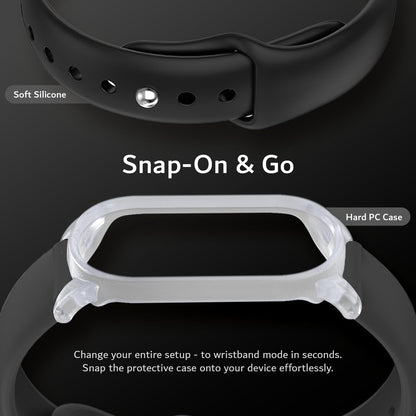Silicone Wristband Compatible with PLAUD NotePin AI Voice Recorder [for 5.6"–8.5" Wrists]