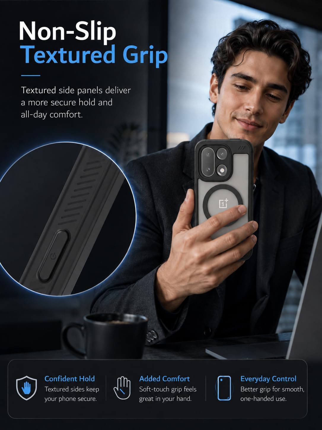 OnePlus 15 5G (2025) MagSafe Kickstad Case Lucion with Built-In Magnet