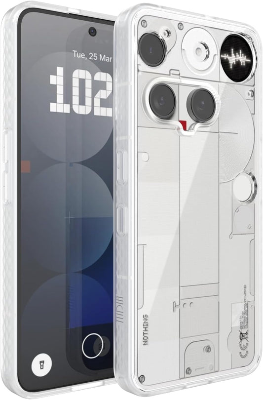 Nothing Phone 3 Case Lucion Anti-Yellowing Transparent Frosted TPU
