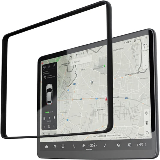 2-in-1 Tempered Glass Screen Protector Case for Tesla Model 3 (2017–2023) & Model Y (2020–2024) – 15"