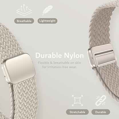 Braided Magnetic Wristband Compatible with PLAUD NotePin AI Voice Recorder [for 4.8"-9.0" Wrists]