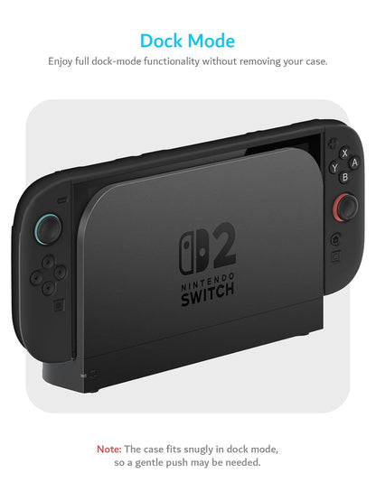 Nintendo Switch 2 (2025) Console PC Cover with Enhanced Shockproof TPU Handheld Grip
