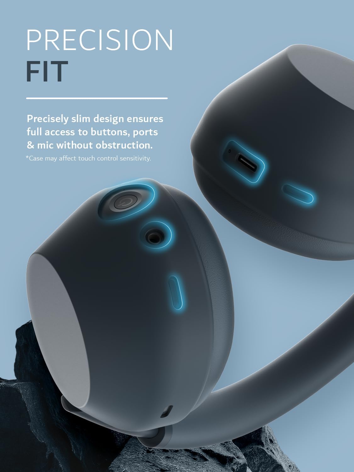 Sony WH-1000XM6 Ear Cup Protectors | Tudia Snap-on PC Case – TUDIA