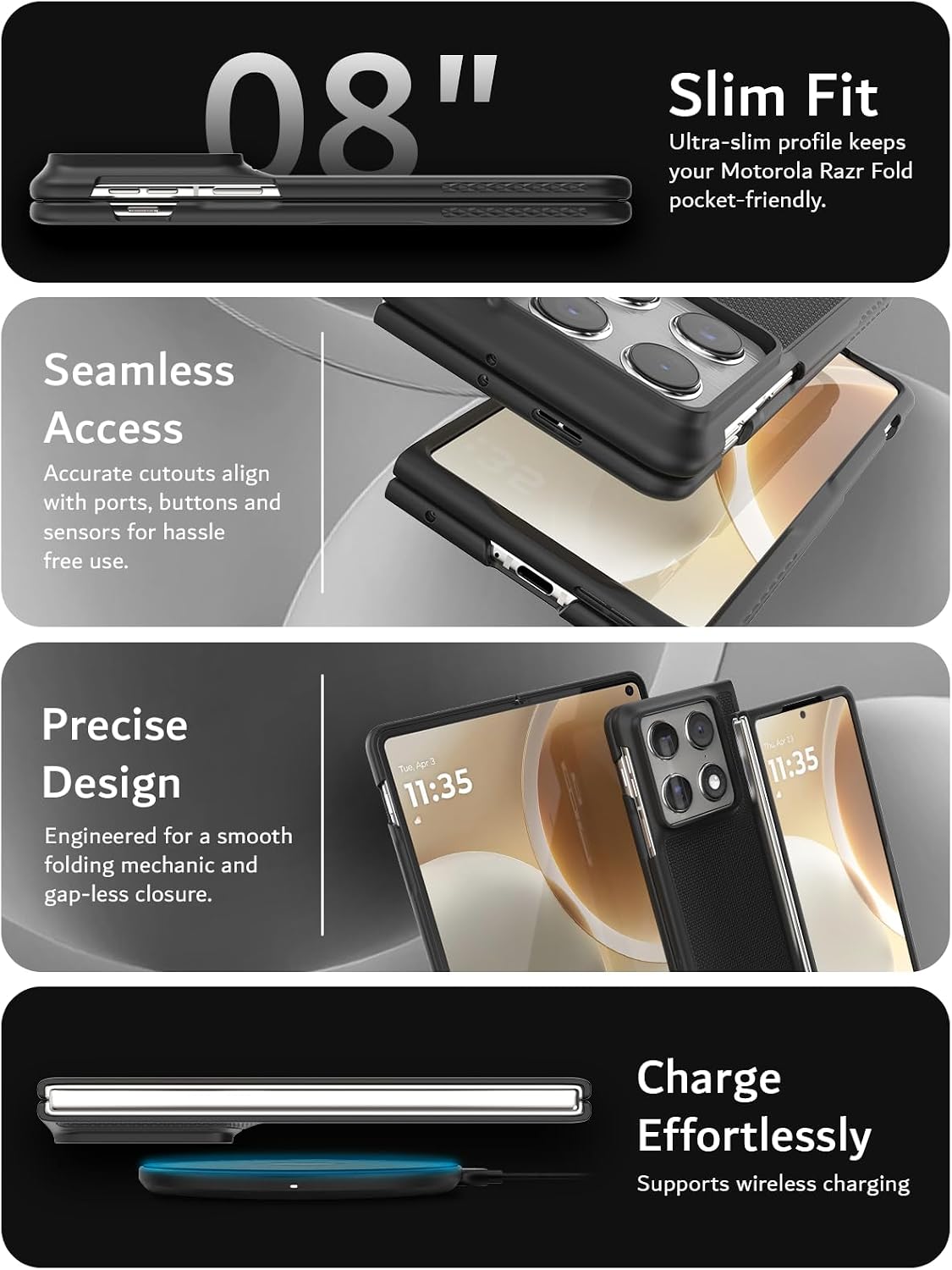 Motorola Razr Fold (2026) Case MergeGrip [Magsafe] Heavy Duty Case