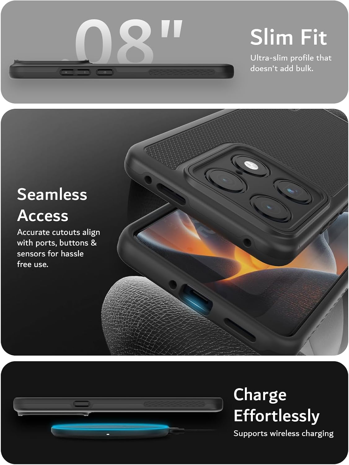 Motorola Signature Case (2026) / Motorola Edge 70 Ultra Case MergeGrip [Magsafe] Heavy Duty Case