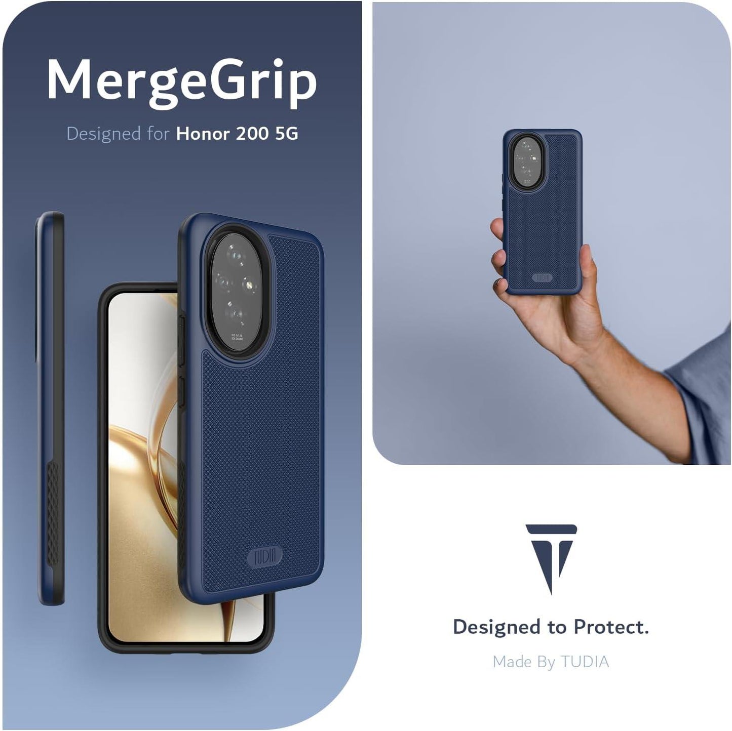 Honor Magic 200 5G Case MergeGrip Heavy Duty DualShield - TUDIA Products