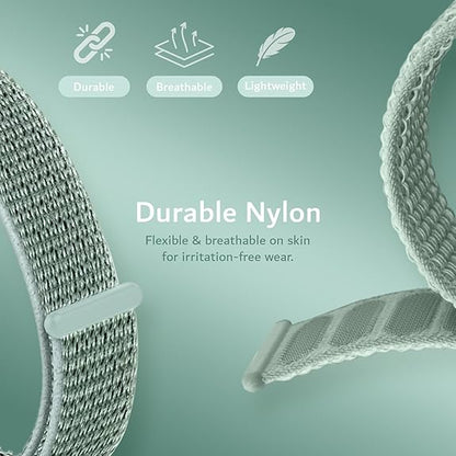 Adjustable Nylon Hook & Loop Wristband Compatible with PLAUD NotePin AI Voice Recorder [for 5.5"-8.7" Wrists]