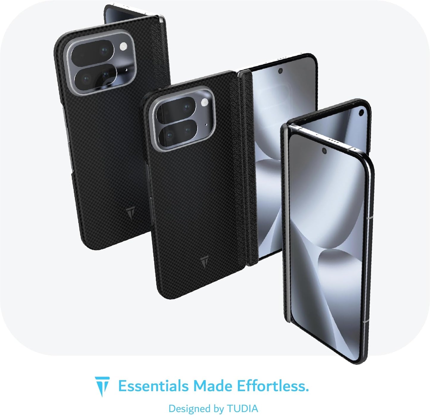 Aramid Fiber 1500D Google Pixel 10 Pro Fold 2025 [Pixelsnap & MagSafe Compatible] Case with Hinge Protection