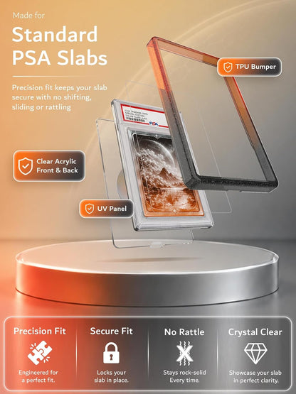 PSA Slab Guard Anti-UV Magnetic Ring Stand Case LUCION Protective Graded Card Display Holder