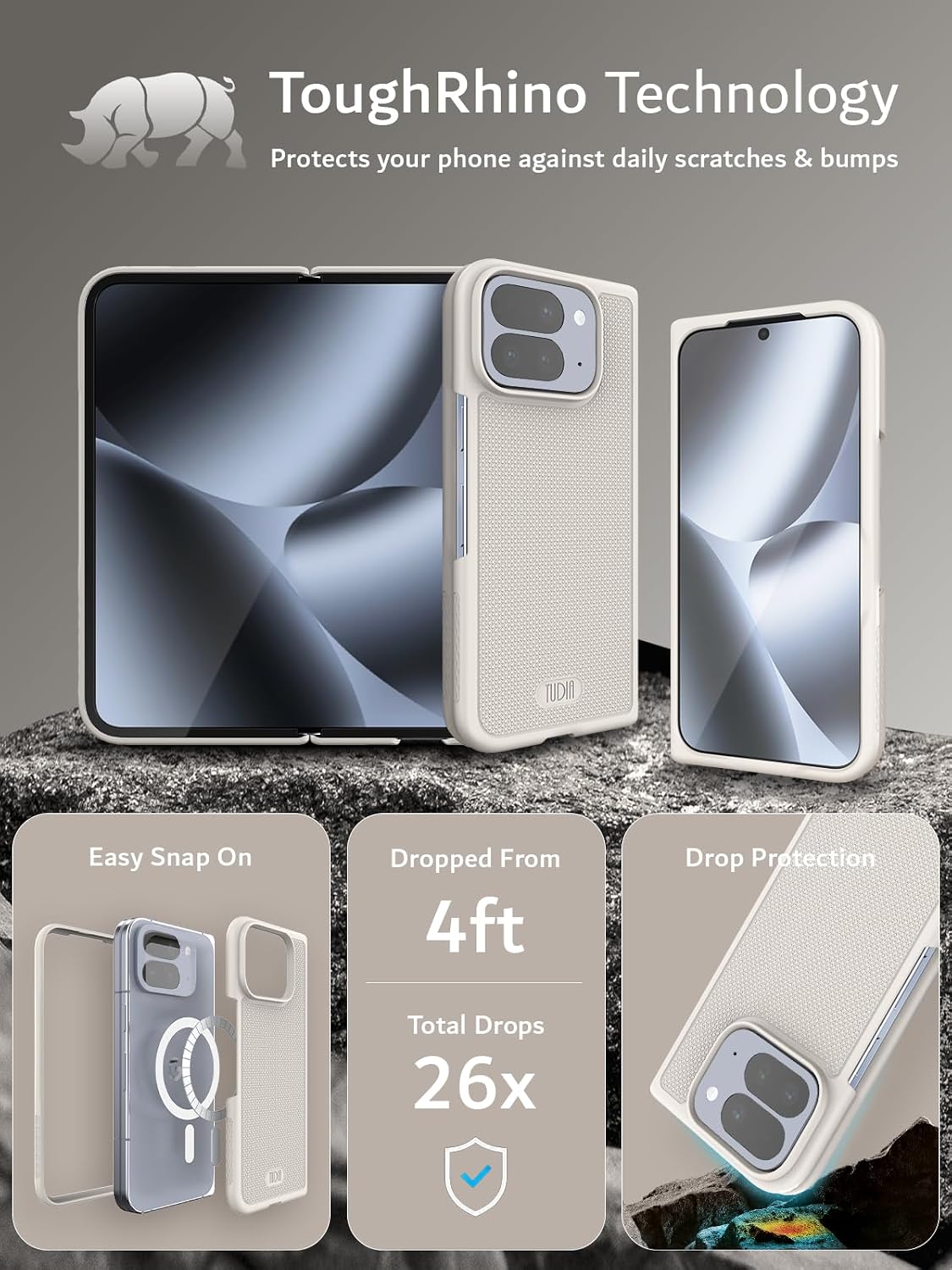 Pixel 10 Pro Fold MagSafe Case | TUDIA MergeGrip Pixelsnap Cover