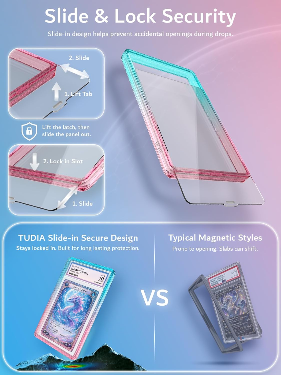 PSA Slab Guard Anti-UV Case LUCION Protective Graded Card Display Holder