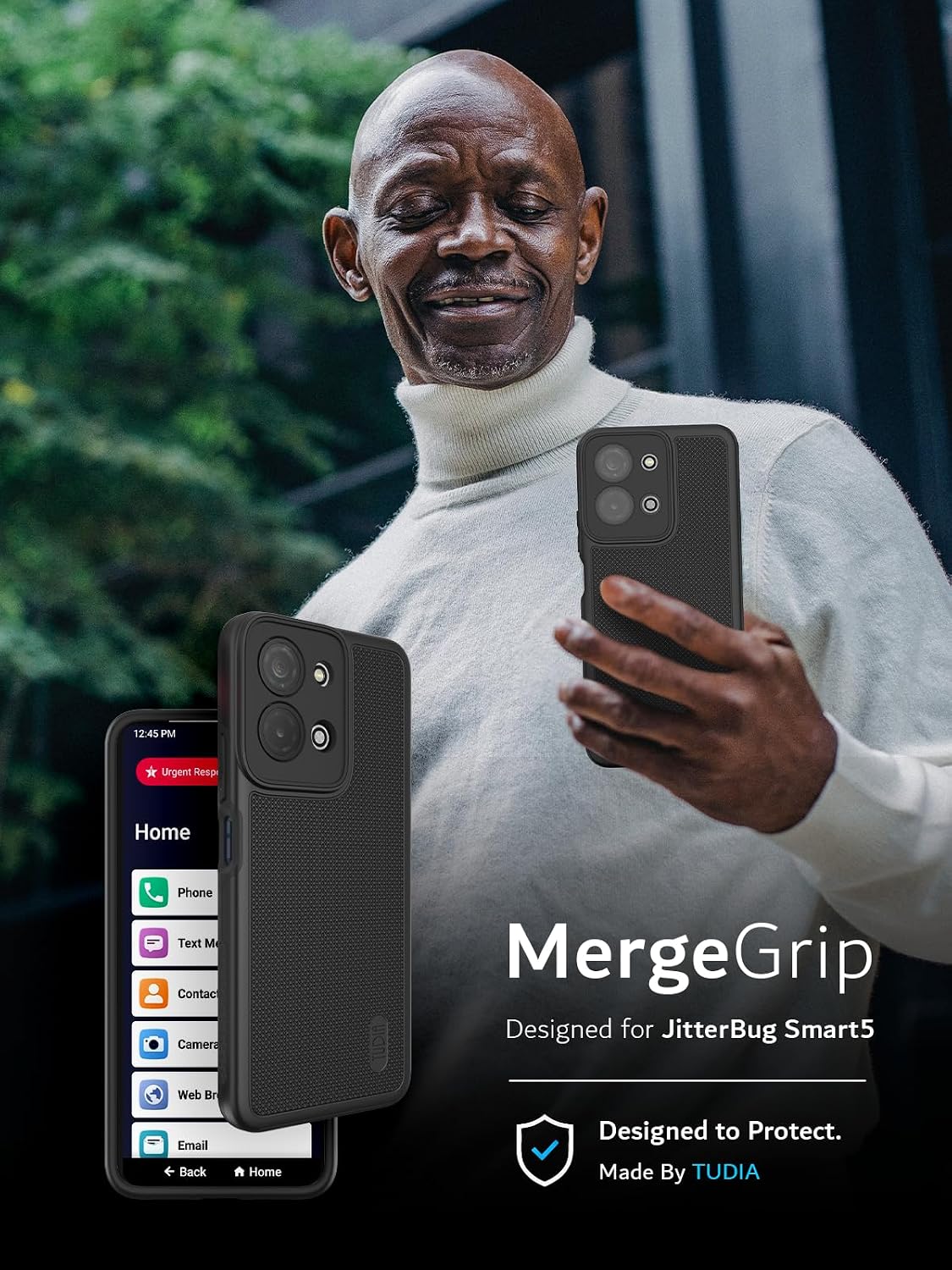 lively jitterbug smart 5 Case MergeGrip Heavy Duty DualShield