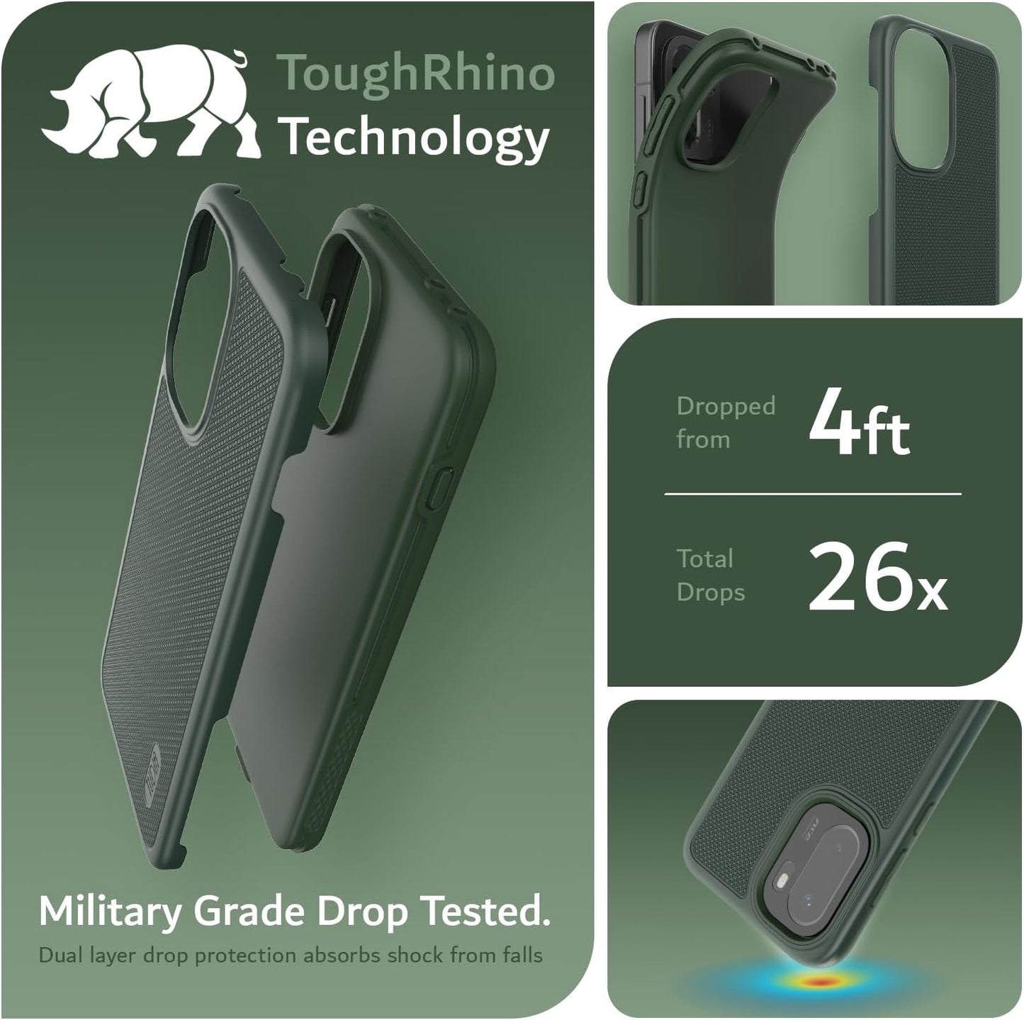 OnePlus 15R 5G Case (2026) MergeGrip Heavy Duty DualShield