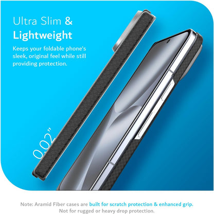 Aramid Fiber 1500D Google Pixel 10 Pro Fold 2025 [Pixelsnap & MagSafe Compatible] Case with Hinge Protection