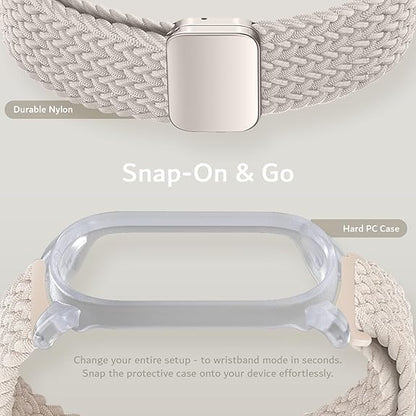 Braided Magnetic Wristband Compatible with PLAUD NotePin AI Voice Recorder [for 4.8"-9.0" Wrists]