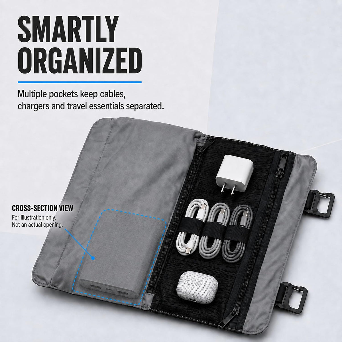 Mobile Organizer Bag Compatible with Tumi Alpha Bravo Backpacks