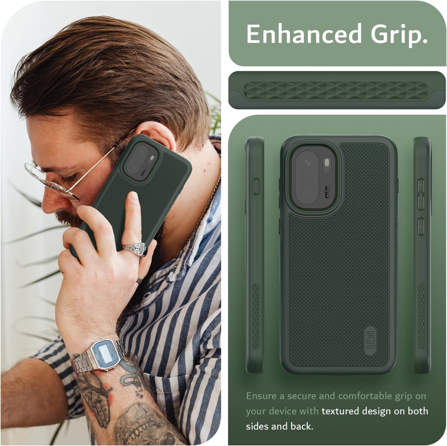 OnePlus 15R 5G Case (2026) MergeGrip Heavy Duty DualShield