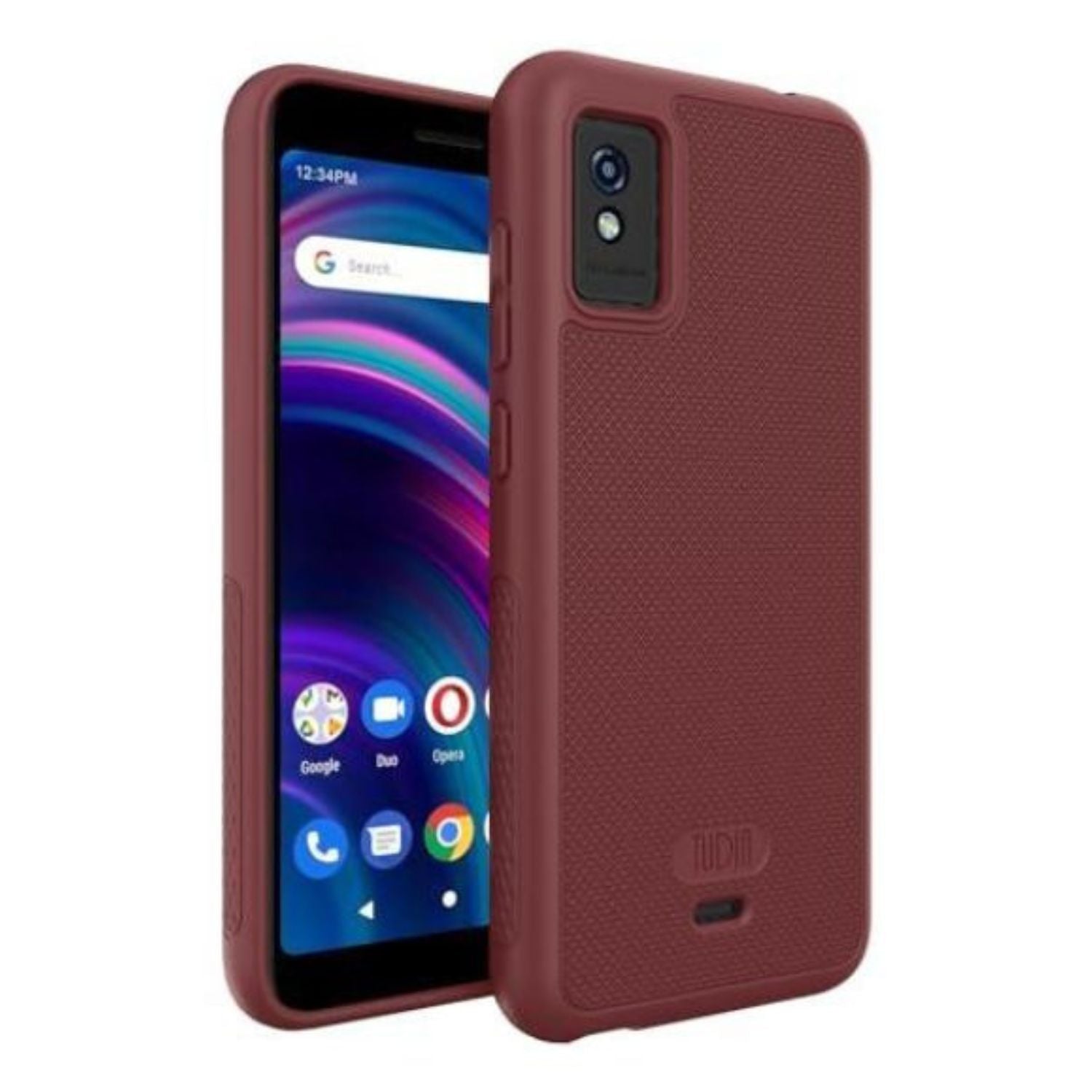Burgundy LINNGrip Ultra Slim Non-Slip Case for BLU Studio Mini (2023) – Slim Lightweight Protective Phone Cover