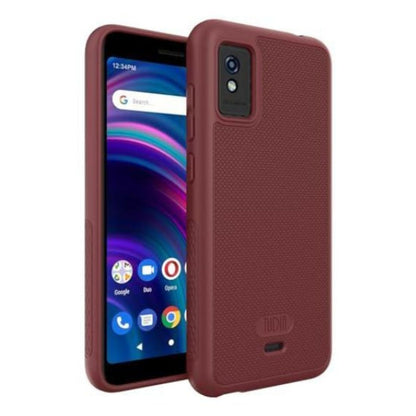 Burgundy LINNGrip Ultra Slim Non-Slip Case for BLU Studio Mini (2023) – Slim Lightweight Protective Phone Cover