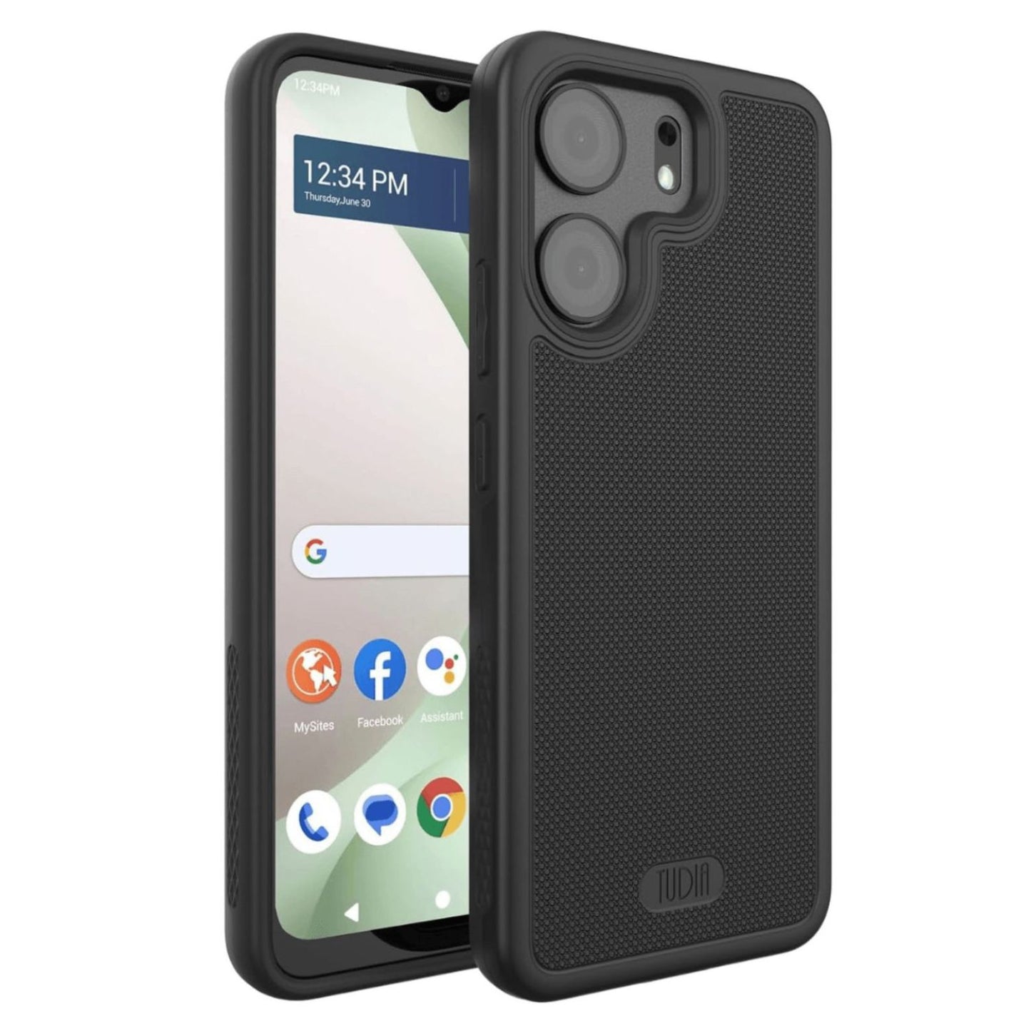 Black MergeGrip DualShield Case for BLU View 5 – Rugged Heavy Duty Shockproof Protective Phone Cover