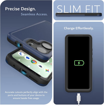 TUDIA MergeGrip heavy-duty protective case for BLU View 5 with dual-layer shockproof design and raised edge protection