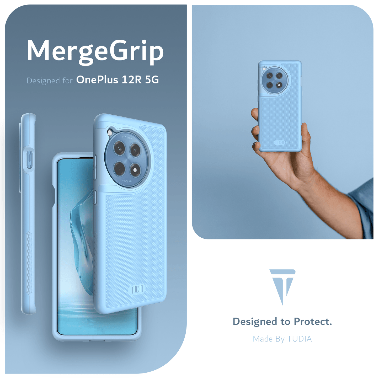 OnePlus 12R Case MergeGrip Heavy Duty - TUDIA Products