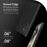 Enhance device safeguarding with our Raised Edge Protection: a .06" lifted screen lip and .08" raised camera edge. Shield your device from scratches and ensure comprehensive defense for both the screen and camera. Invest in reliable protection today.