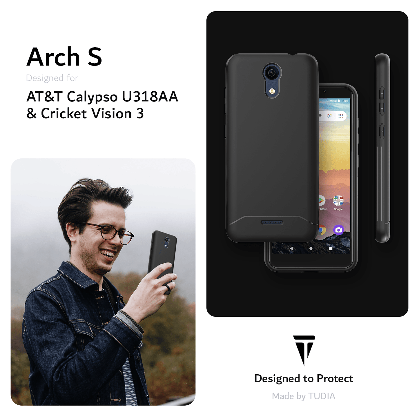 AT&T Calypso (U318AA) Case TPU ARCH Matte Ultra Slim