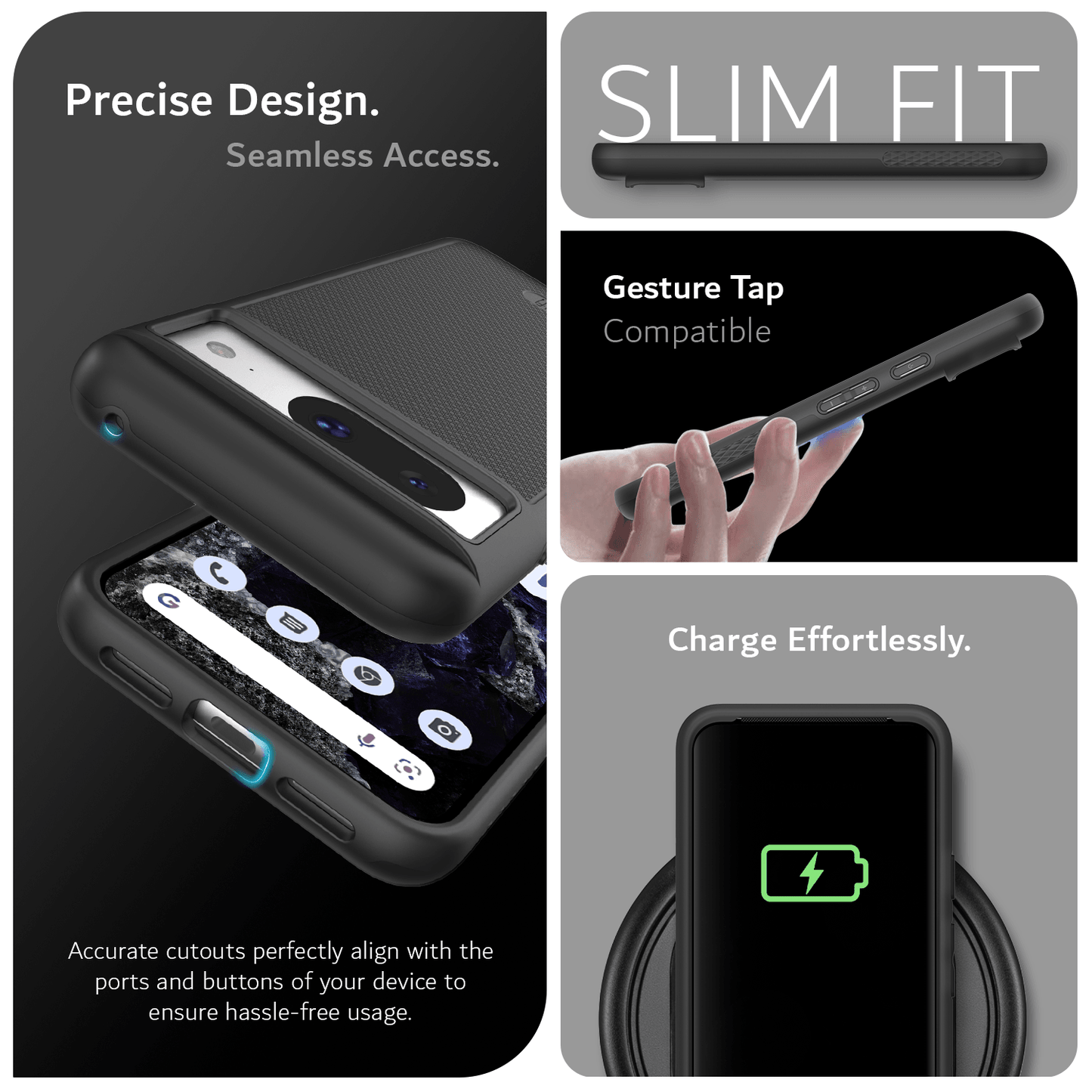 Google Pixel 8 Case MergeGrip Heavy Duty DualShield - TUDIA Products