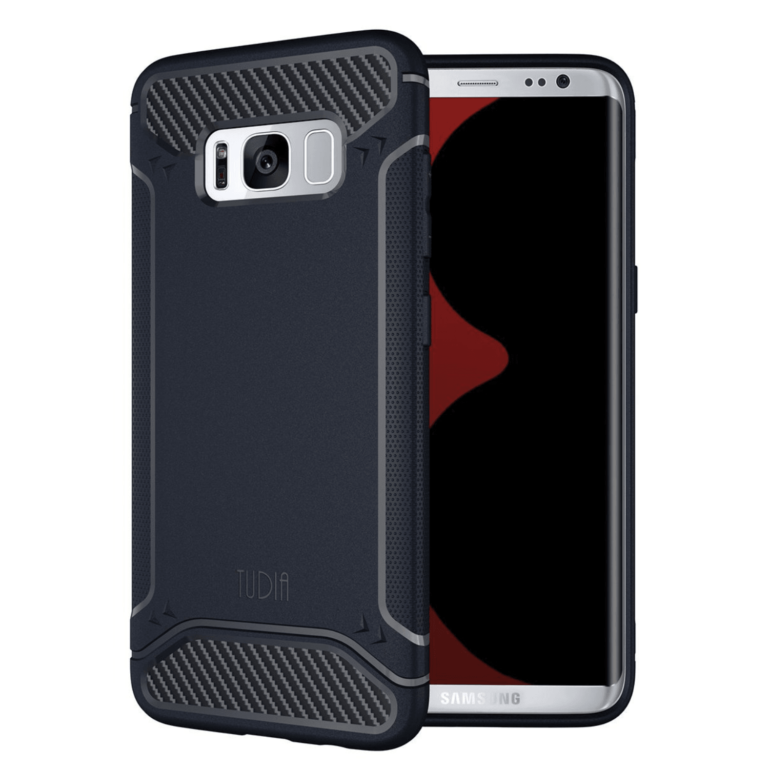 Samsung Galaxy S8 Plus Case TAMM Carbon Fiber Grip - TUDIA Products