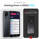Compatibility Image - This Phone Case is Compatible With 2023 Lively Jitterbug Smart 4 ONLY. This case is NOT compatible with 2021 Jitterbug Smart 3. 