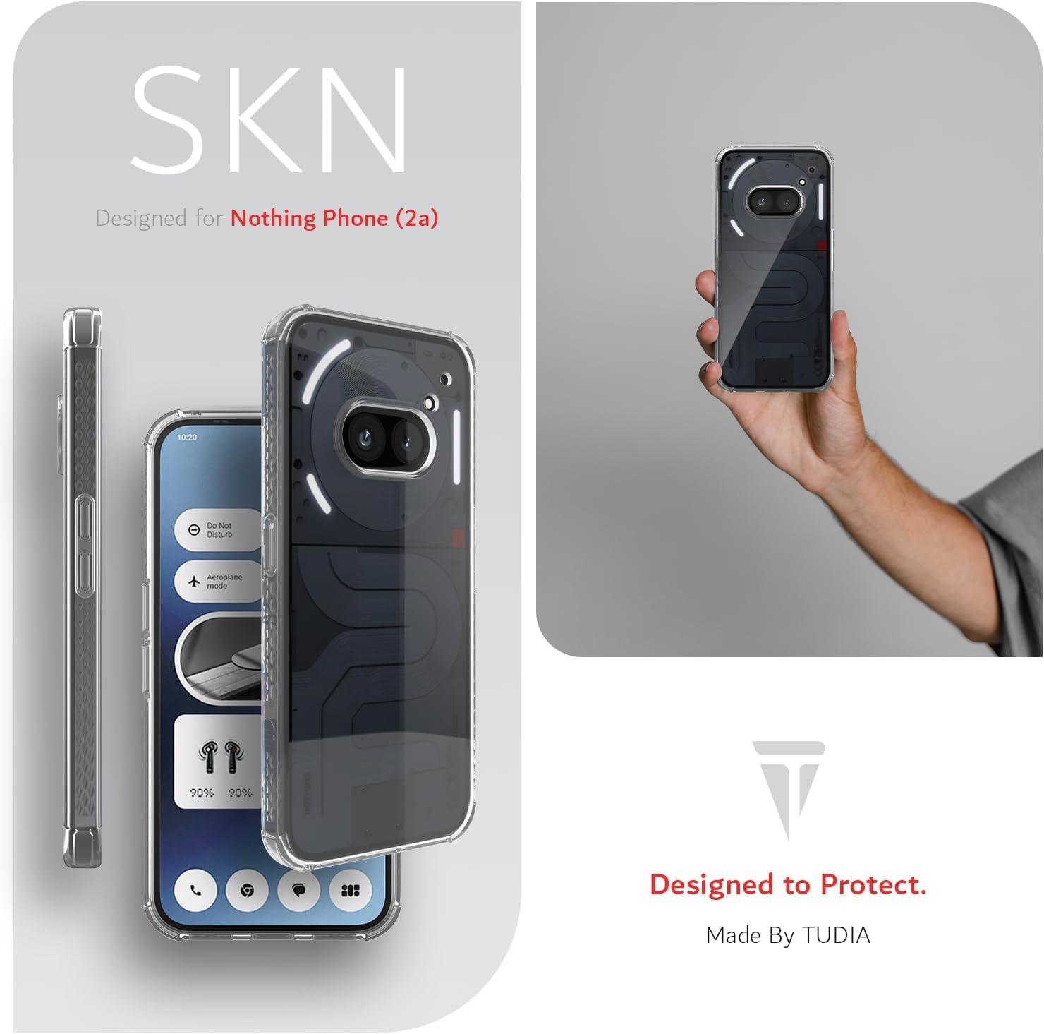 Transparent SKN protective case for Nothing Phone 2a (2024) and 2a Plus – Slim, lightweight, anti-scratch clear cover