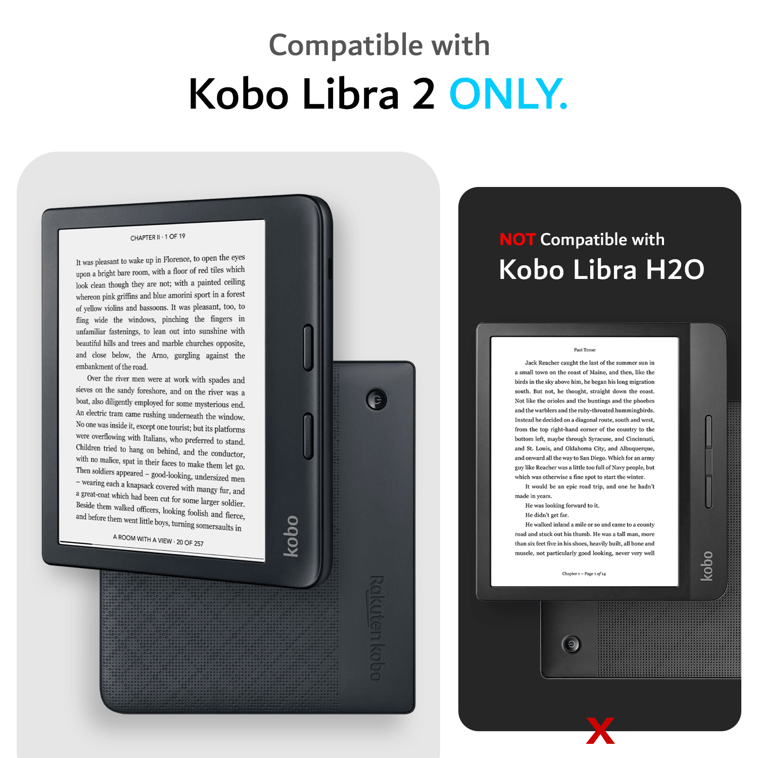 Kobo Libra 2 Case SKN Translucent Lightweight Thin TPU - TUDIA Products