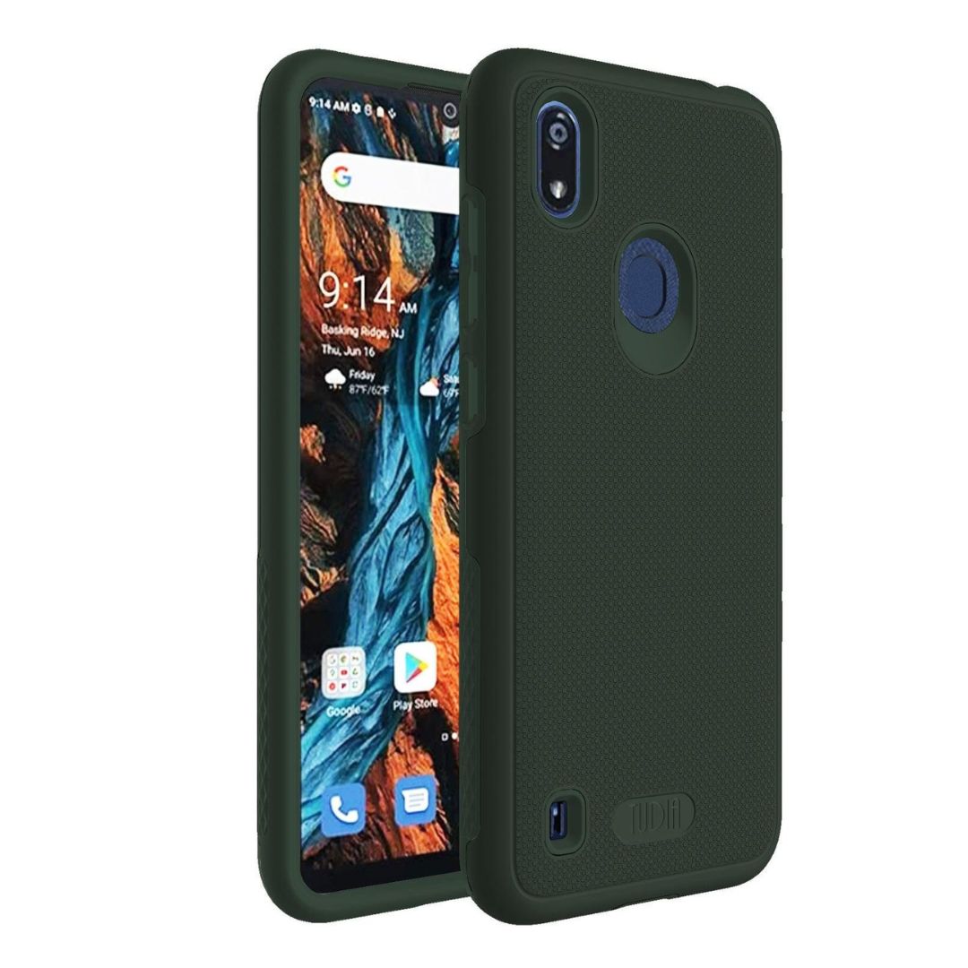 Pine Green MergeGrip DualShield Heavy Duty Case for Consumer Cellular Verve Connect – Durable Shockproof Protective Cover