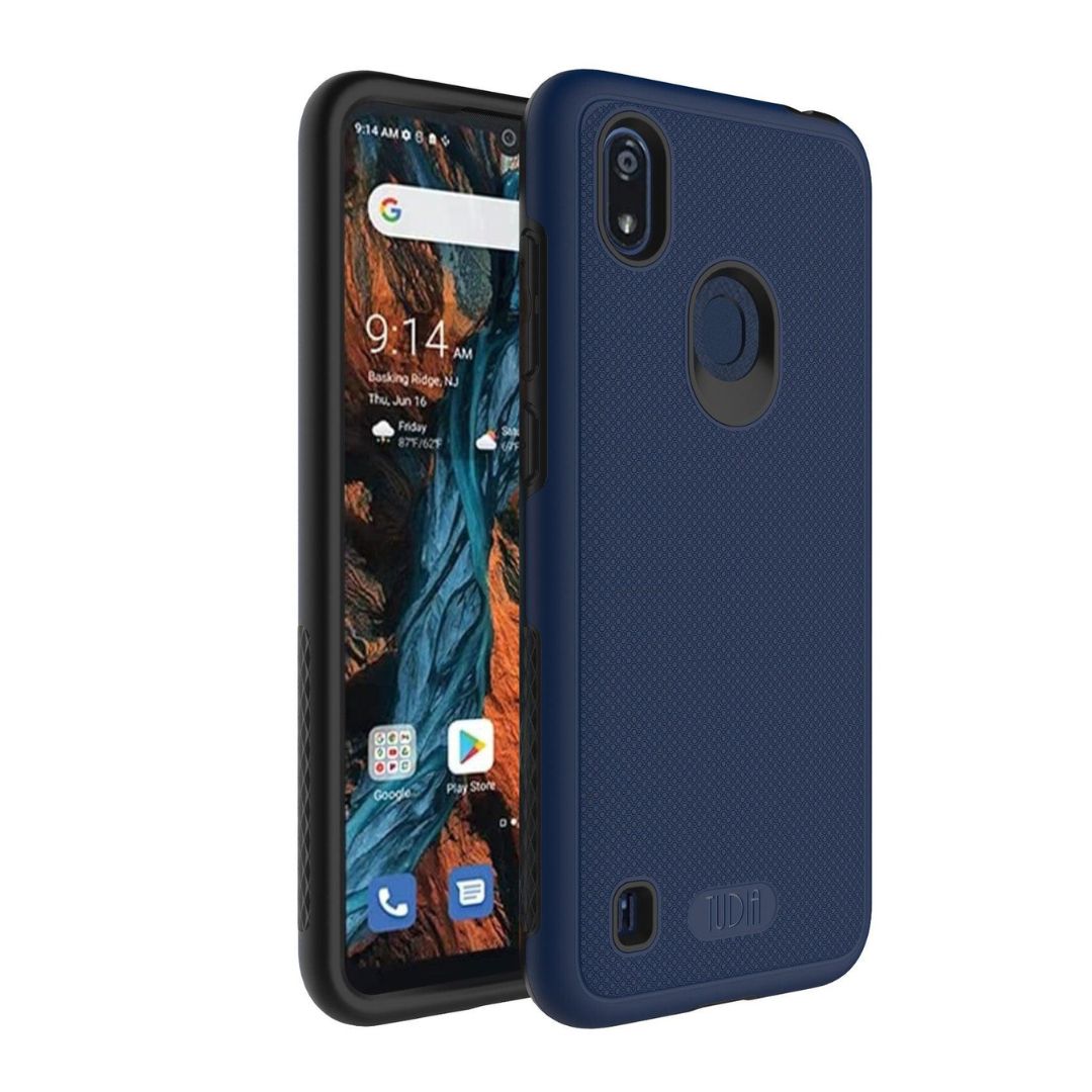 Smokey Pink MergeGrip DualShield Heavy Duty Case for Consumer Cellular Verve Connect – Durable Shockproof Protective Cover