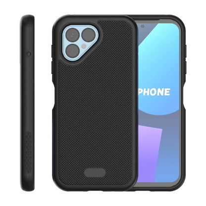 Fairphone 5 MergeGrip heavy duty case in jet black – durable shockproof protective phone cover