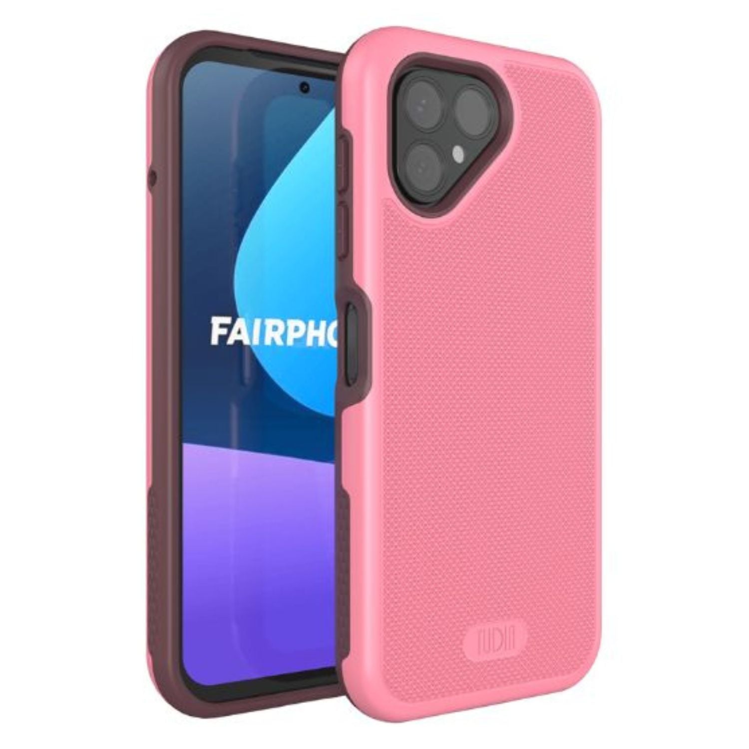 Fairphone 5 case MergeGrip heavy duty protective cover in smokey pink – shockproof slim TPU phone case for Fairphone 5