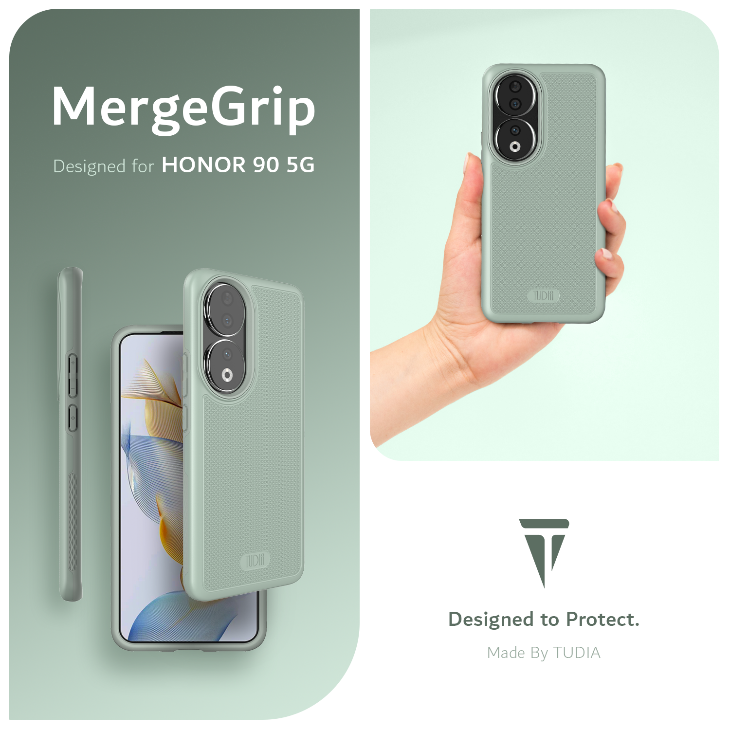 Honor 90 Case MergeGrip Heavy Duty DualShield - TUDIA Products