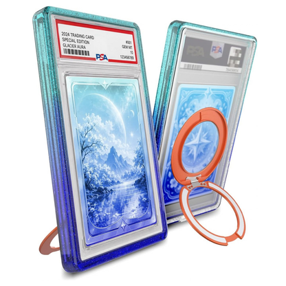 PSA Slab Guard Anti-UV Magnetic Ring Stand Case LUCION Protective Graded Card Display Holder