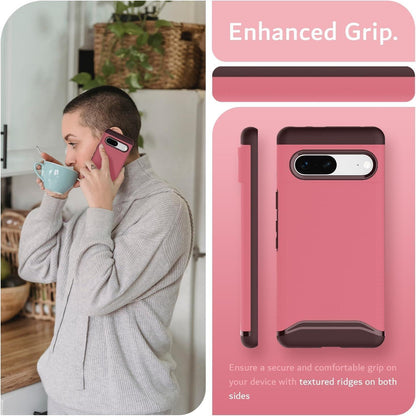Google Pixel 7 case compatible with MagSafe, featuring built-in magnet for secure attachment and enhanced grip for non-slip handling