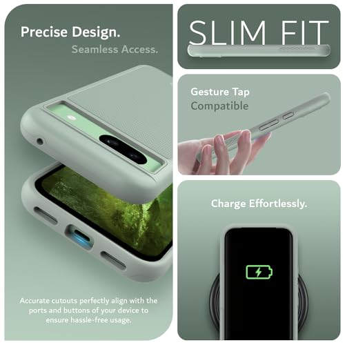 MagSafe Compatible Shockproof Case for Google Pixel 8a – MergeGrip Slim Protective Cover with Precise Fit and Enhanced Grip