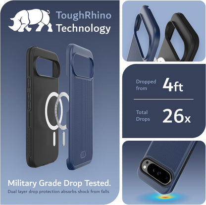 MagSafe compatible shockproof case for Google Pixel 9 Pro XL 2024 – MergeGrip military-grade rugged slim phone cover
