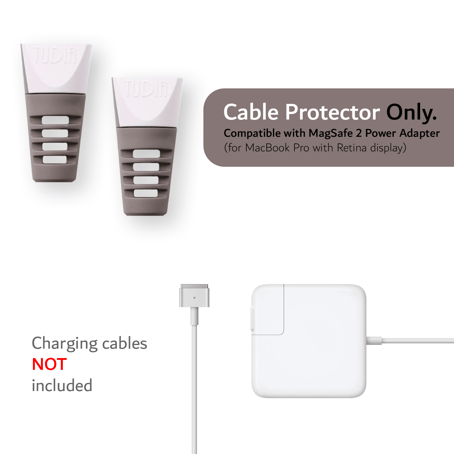 TUDIA Klip Cable Protector Compatible With Apple MagSafe 2 (2 pcs) - TUDIA Products