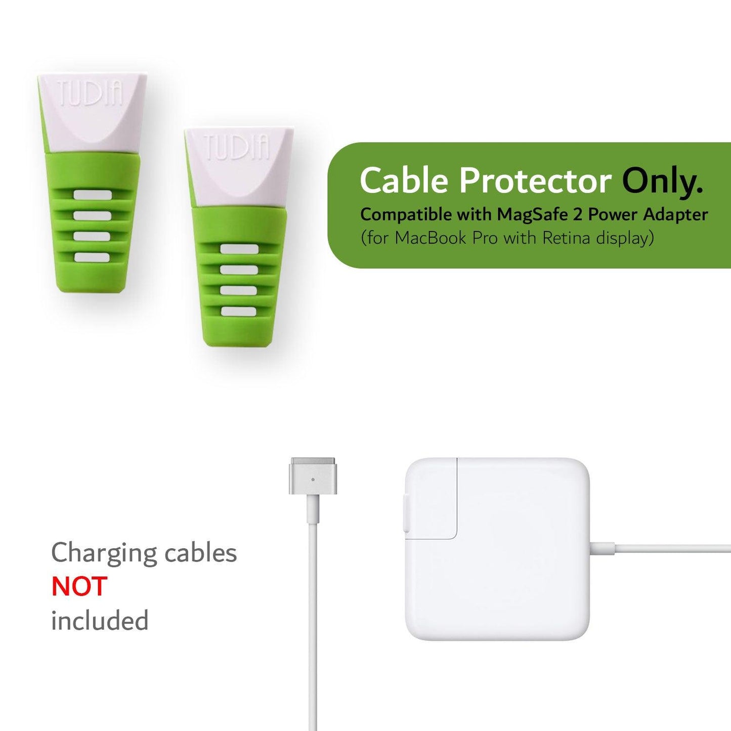 TUDIA Klip Cable Protector Compatible With Apple MagSafe 2 (2 pcs) - TUDIA Products